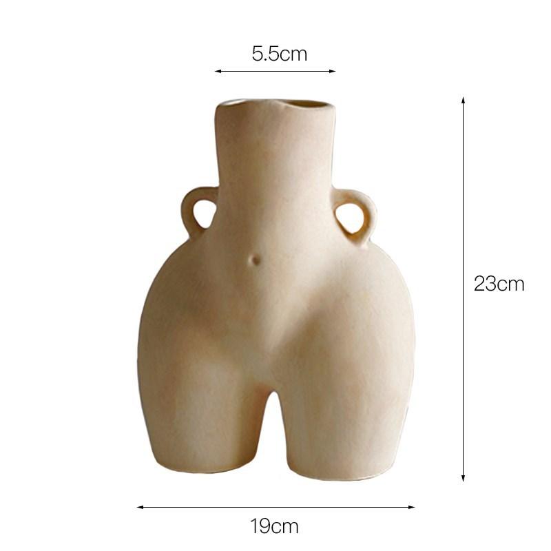 Nordic creative white ceramic vase - Pacisia