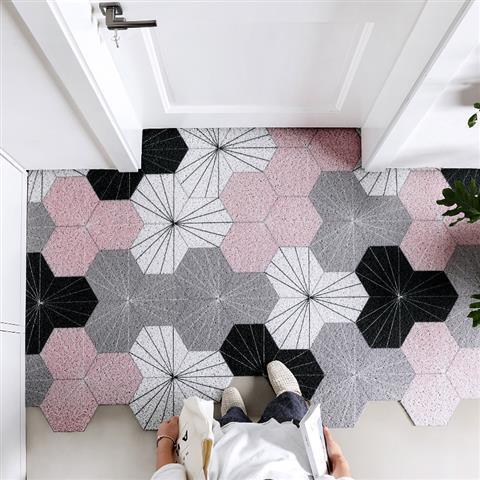 Nordic Door Floor Mat Entryway Silk Ring Foot Carpet - Pacisia