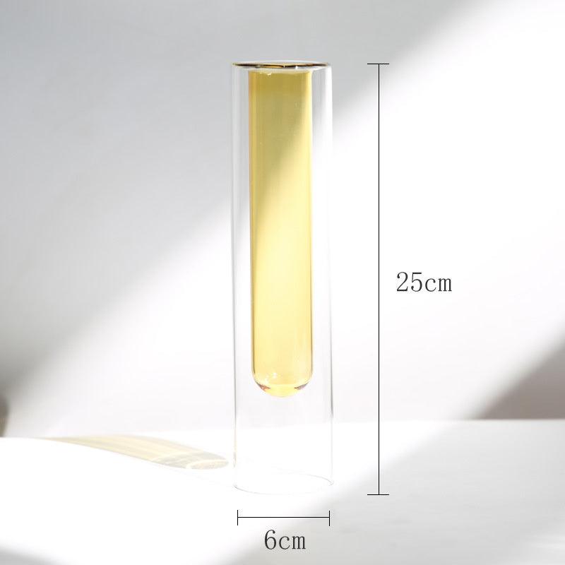 Nordic Double-layer Stained Glass Vase - Pacisia