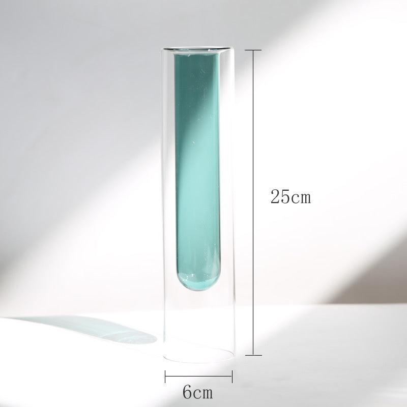 Nordic Double-layer Stained Glass Vase - Pacisia