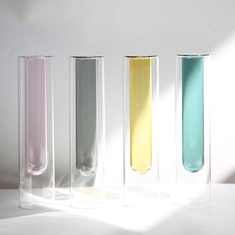 Nordic Double-layer Stained Glass Vase - Pacisia