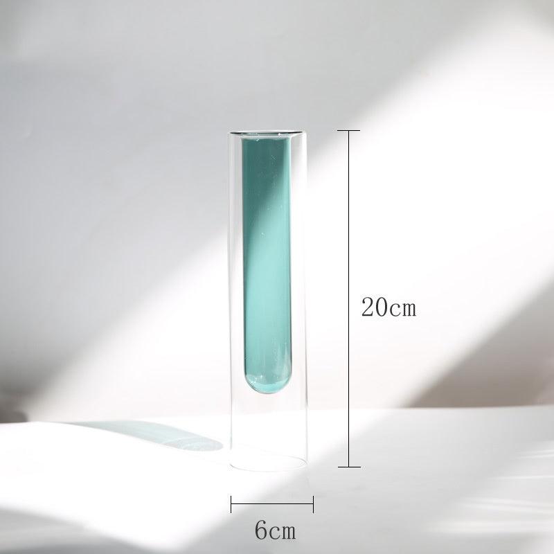 Nordic Double-layer Stained Glass Vase - Pacisia