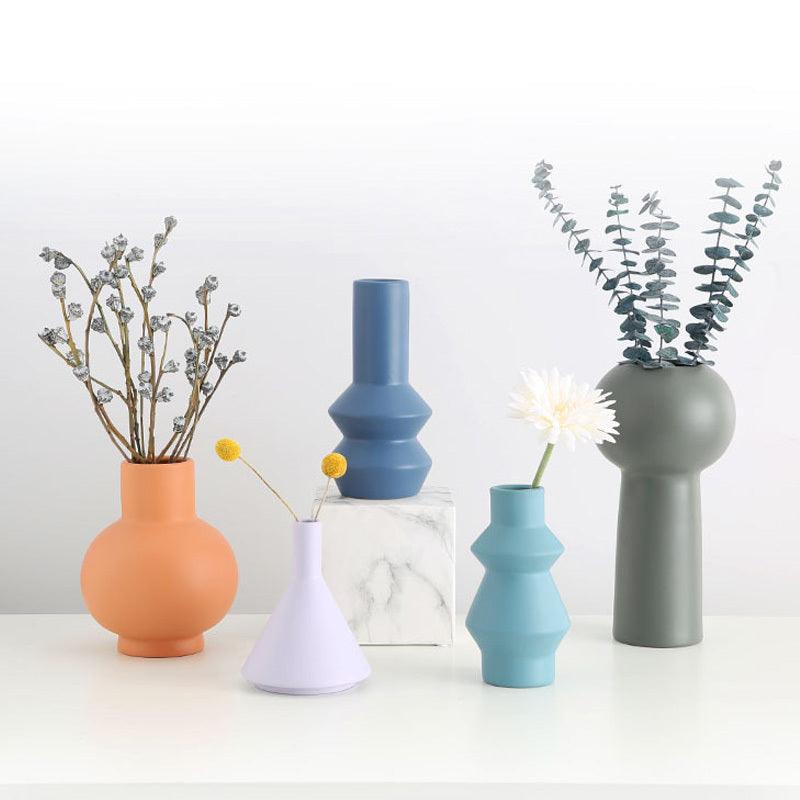 Nordic Ins Minimalist Biscuits Vase Living Room Desktop Flower Arrangement - Pacisia