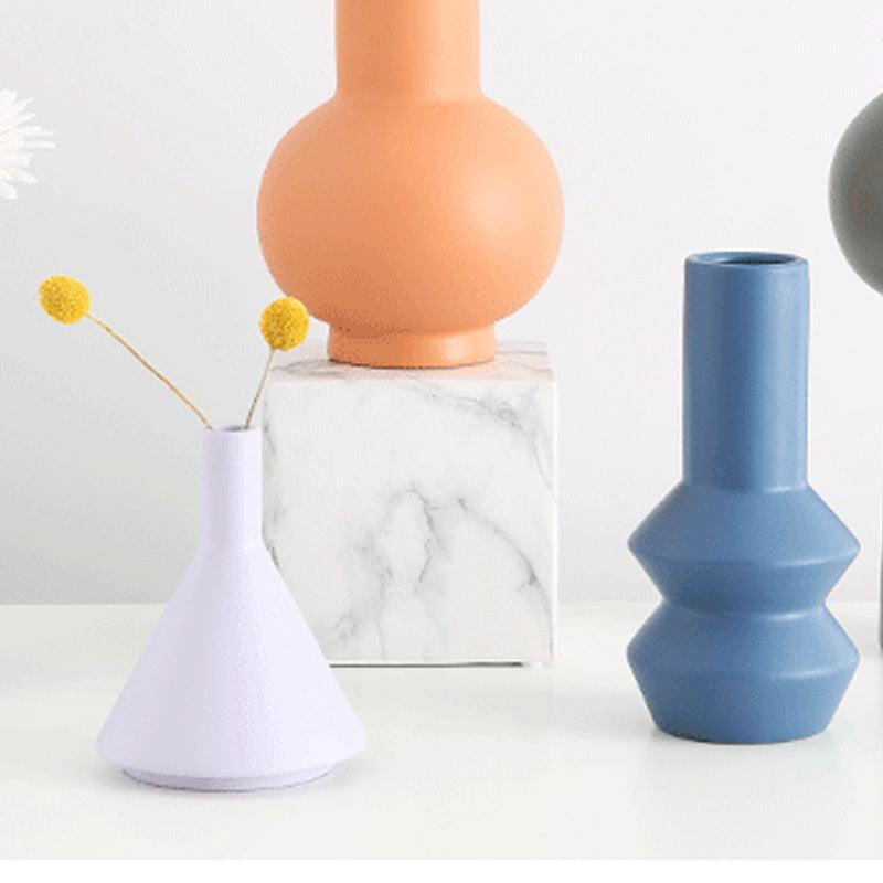 Nordic Ins Minimalist Biscuits Vase Living Room Desktop Flower Arrangement - Pacisia