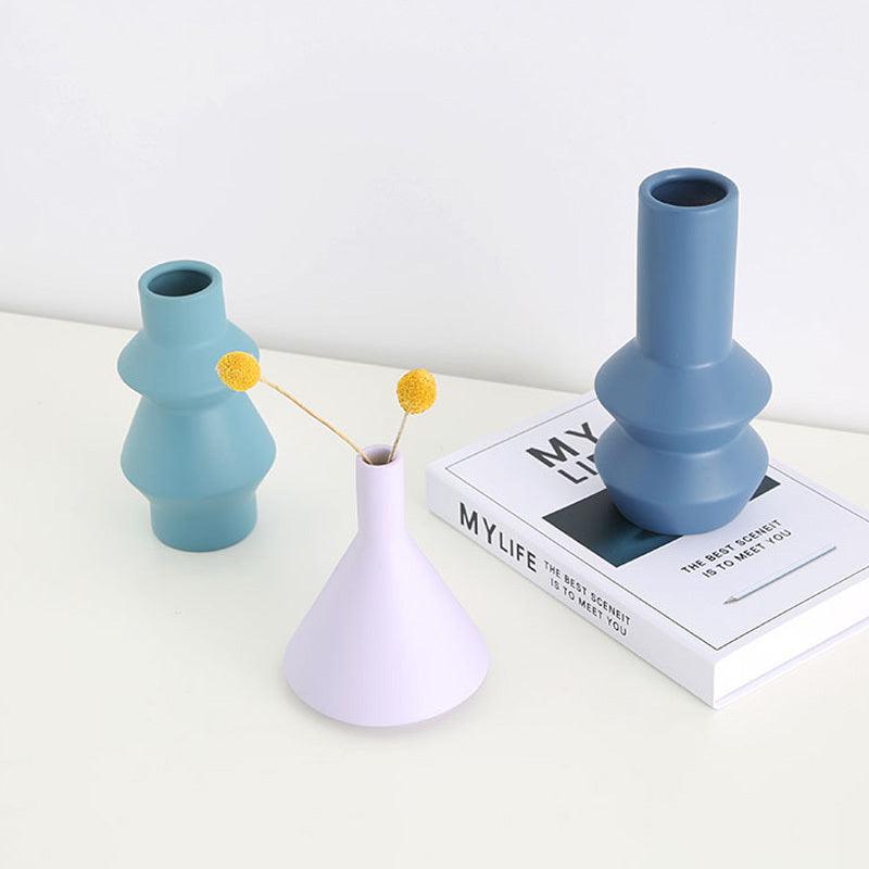 Nordic Ins Minimalist Biscuits Vase Living Room Desktop Flower Arrangement - Pacisia
