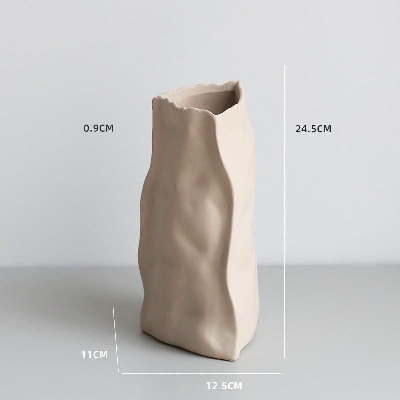 Nordic Irregular Art Ceramic Vase Decoration Living Room - Pacisia