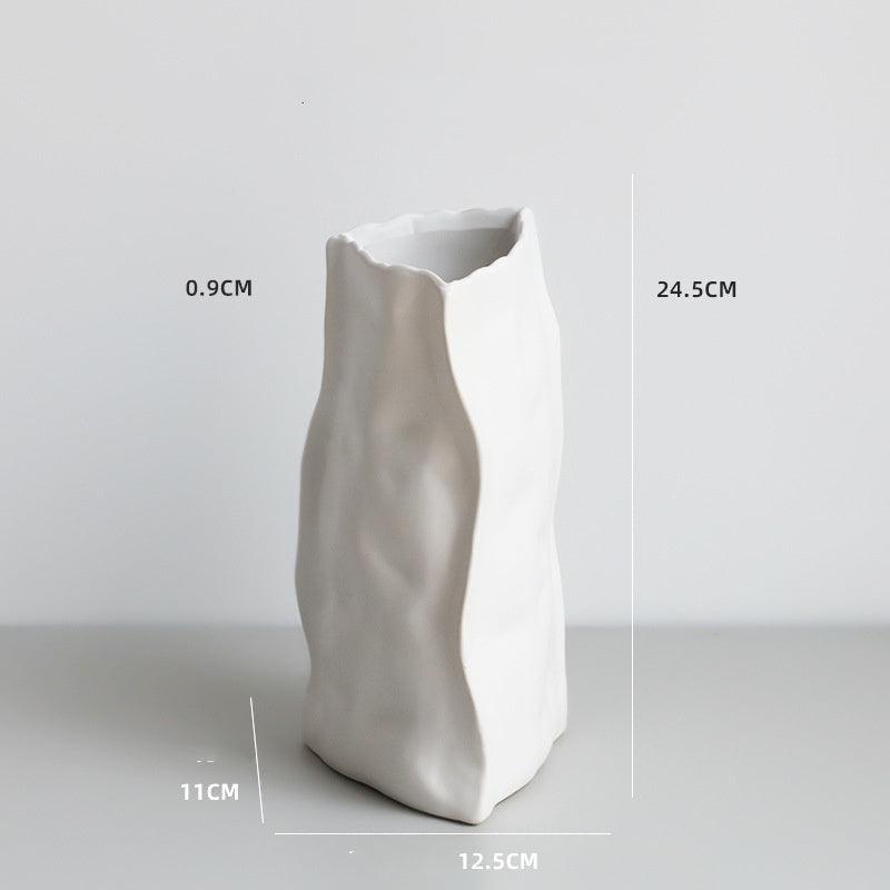 Nordic Irregular Art Ceramic Vase Decoration Living Room - Pacisia