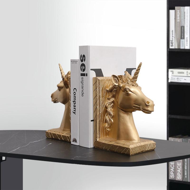 Nordic Light Luxury Bookend Book Stand By Ornaments - Pacisia