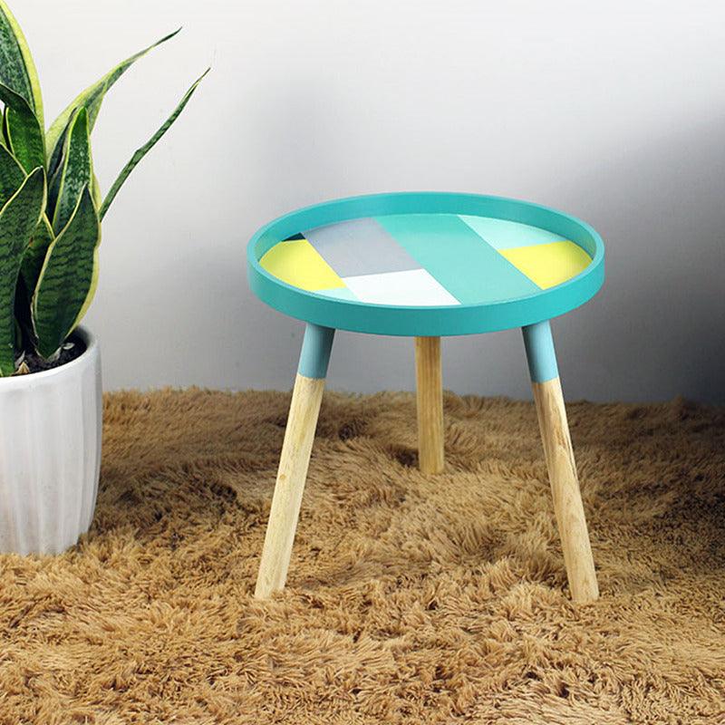 Nordic Living Room, Small Coffee Table, Coffee Round Table, Mini Bedside Round Table - Pacisia
