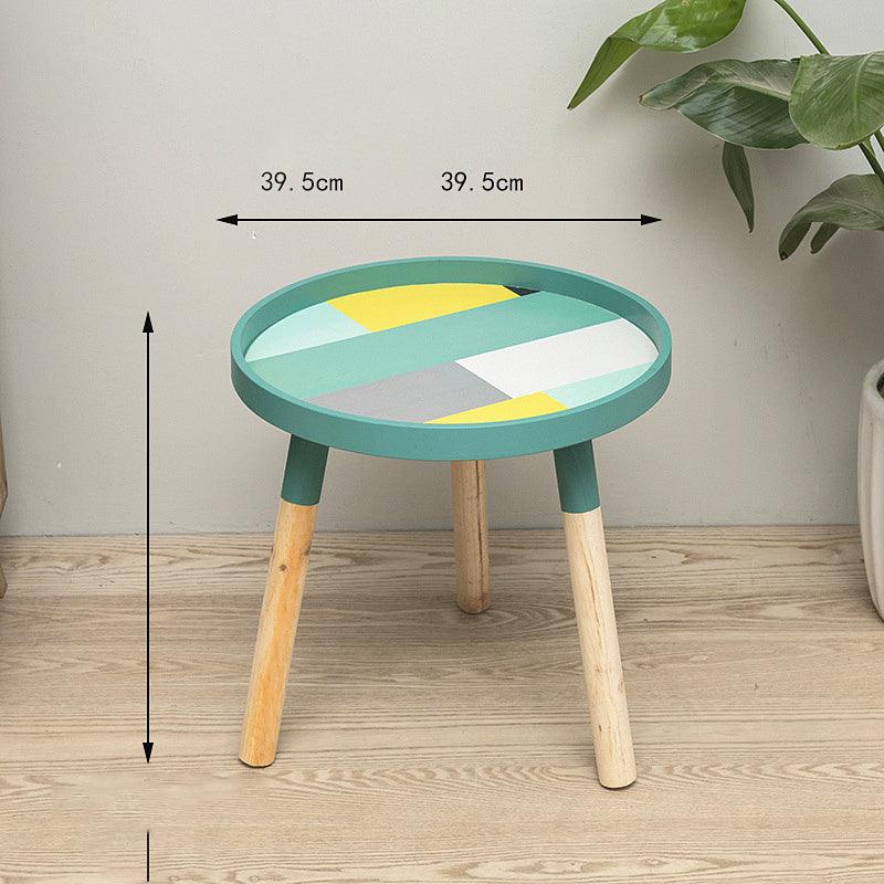 Nordic Living Room, Small Coffee Table, Coffee Round Table, Mini Bedside Round Table - Pacisia