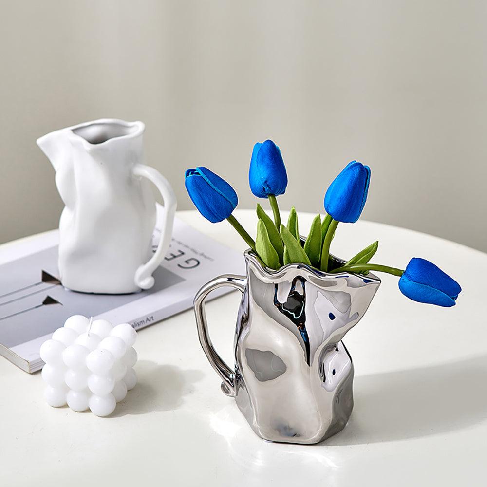 Nordic Luxury Electroplated Ceramic Vase Ornaments - Pacisia