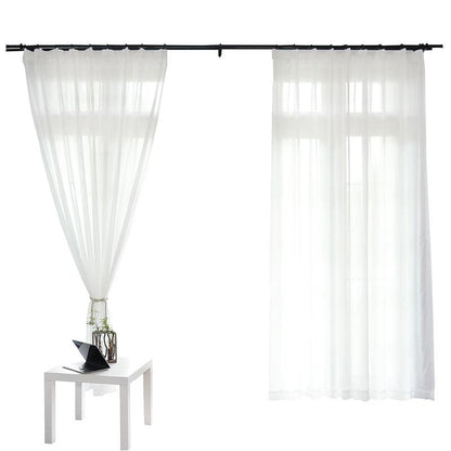 Nordic Minimalist Modern Living Room Translucent And Opaque Curtains - Pacisia