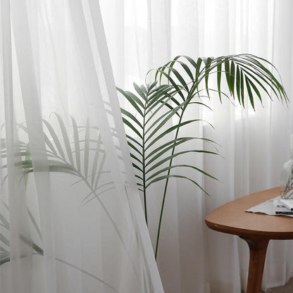 Nordic Minimalist Modern Living Room Translucent And Opaque Curtains - Pacisia