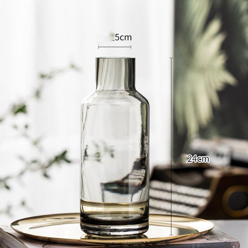 Nordic Modern Minimalist Countertop Living Room Dining Table Light Luxury Glass Vase - Pacisia