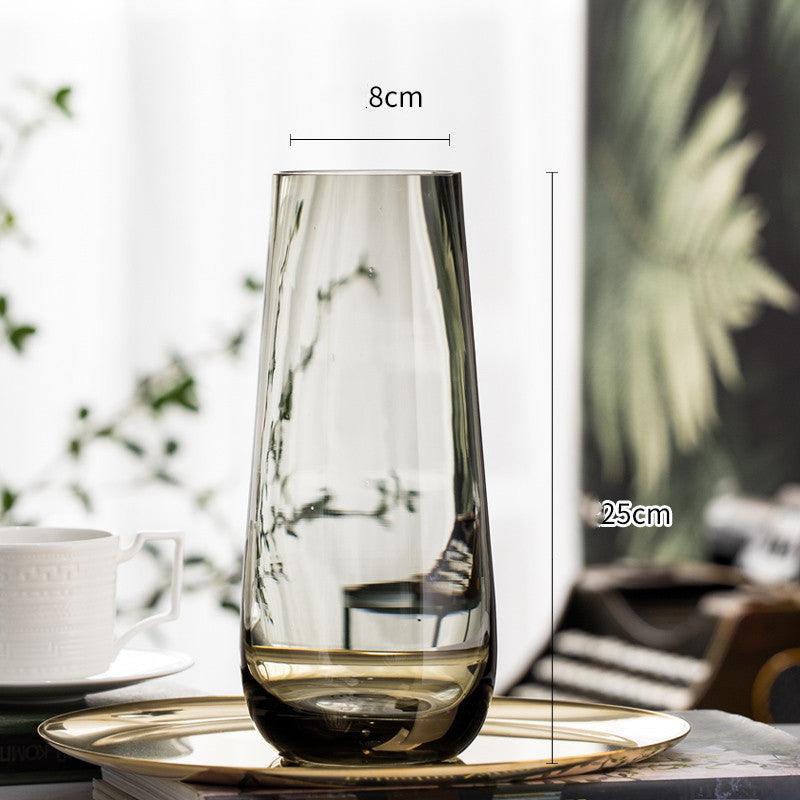 Nordic Modern Minimalist Countertop Living Room Dining Table Light Luxury Glass Vase - Pacisia