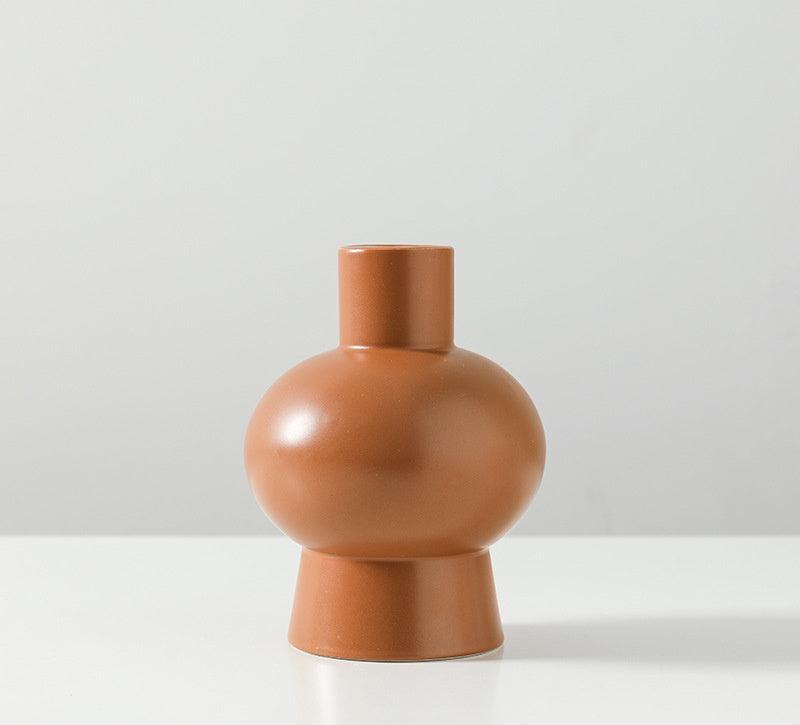 Nordic Morandi Ceramic Vase Ornament Decoration - Pacisia