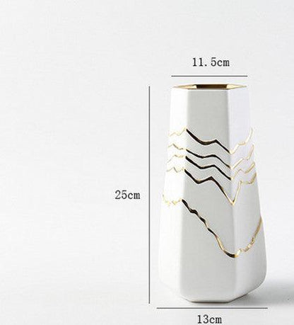 Nordic Simple Ceramic Vase Living Room Decoration Ornaments - Pacisia