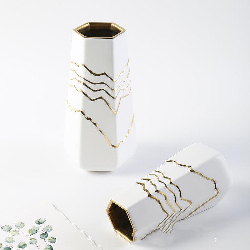 Nordic Simple Ceramic Vase Living Room Decoration Ornaments - Pacisia