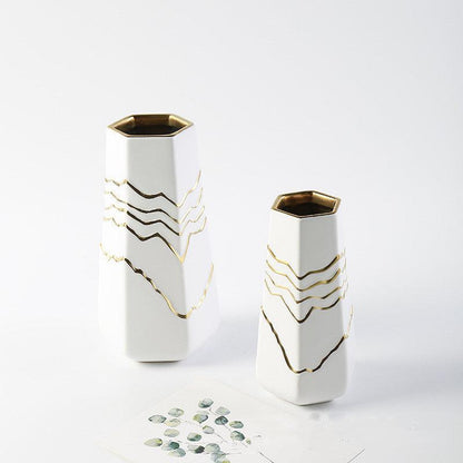 Nordic Simple Ceramic Vase Living Room Decoration Ornaments - Pacisia