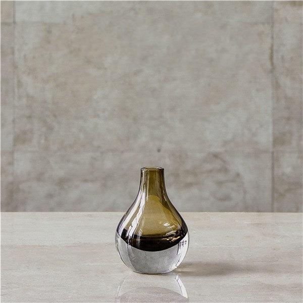 Nordic Simple Flat Glass Vase With Thick Bottom - Pacisia
