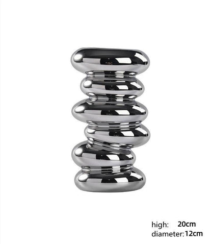 Nordic Style Special-shaped Pebbles Creative Flower Vase - Pacisia
