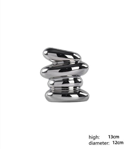 Nordic Style Special-shaped Pebbles Creative Flower Vase - Pacisia