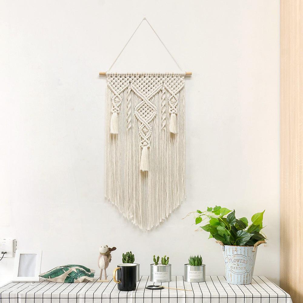 Nordic Wind Cotton Rope Woven Tapestry Home Decor Wall Hanging - Pacisia