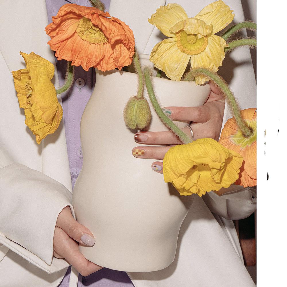 Original Patent Abstract Body Electroplating Flower Pot Ceramic Shaped Bedside Vase - Pacisia