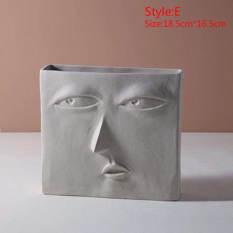 Ornament abstract human face vase - Pacisia