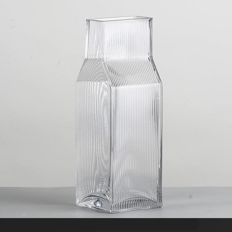 Ornaments Porch Flower Arrangement Transparent Glass Vase Dried Flower Vase Decoration - Pacisia