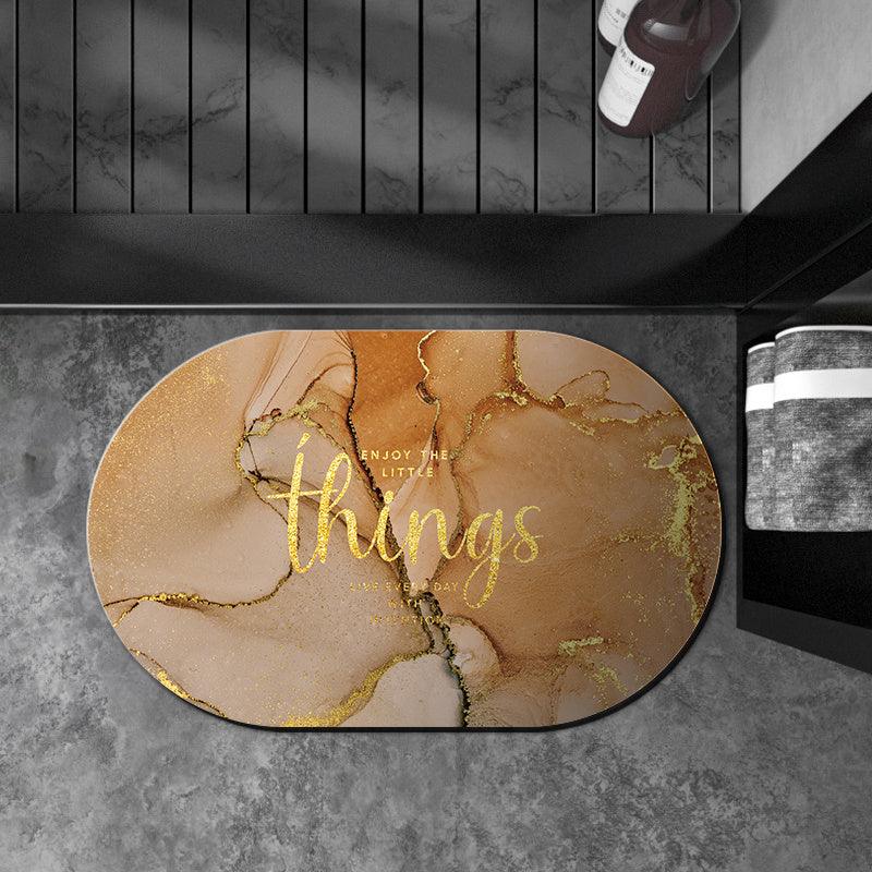 Oval Diatom Mud Cushion Bathroom Absorbent Floor Mat - Pacisia