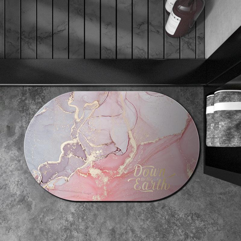 Oval Diatom Mud Cushion Bathroom Absorbent Floor Mat - Pacisia