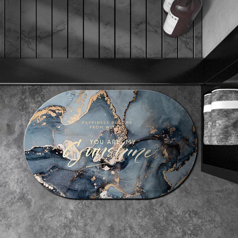Oval Diatom Mud Cushion Bathroom Absorbent Floor Mat - Pacisia