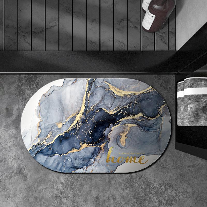 Oval Diatom Mud Cushion Bathroom Absorbent Floor Mat - Pacisia