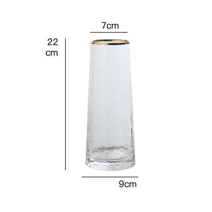 Phnom Penh Corrugated Transparent Glass Vase - Pacisia