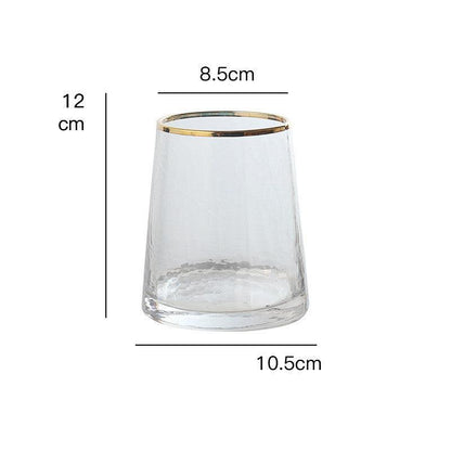 Phnom Penh Corrugated Transparent Glass Vase - Pacisia