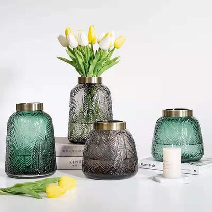 Phnom Penh Transparent Glass Vase Dried Flowers Hydroponic Ornaments - Pacisia
