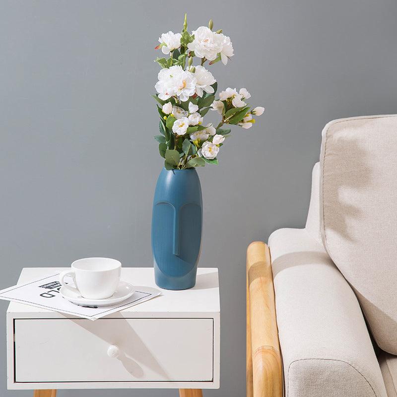 Plastic Imitation Enamel Vase Modern Simple Abstract TV Cabinet Decorations - Pacisia