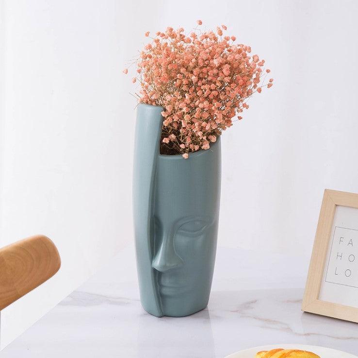 Plastic Imitation Enamel Vase Modern Simple Abstract TV Cabinet Decorations - Pacisia