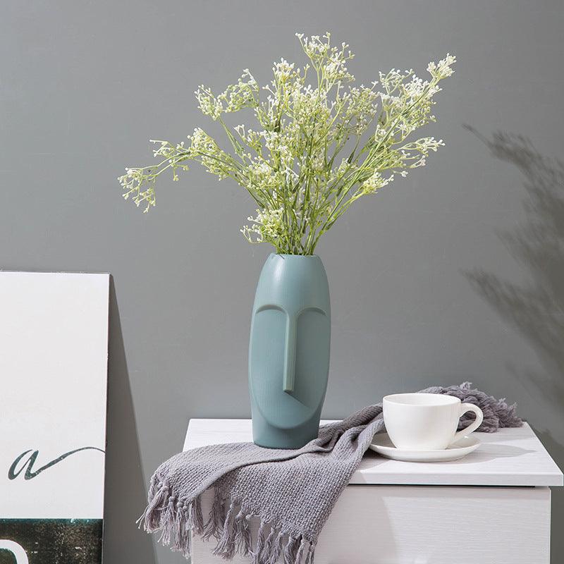 Plastic Imitation Enamel Vase Modern Simple Abstract TV Cabinet Decorations - Pacisia
