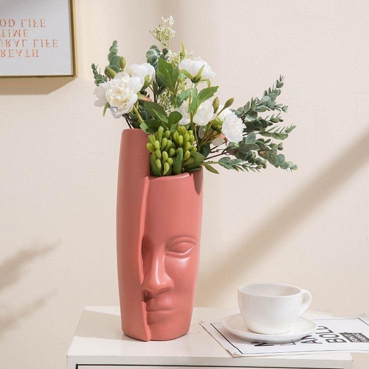 Plastic Imitation Enamel Vase Modern Simple Abstract TV Cabinet Decorations - Pacisia