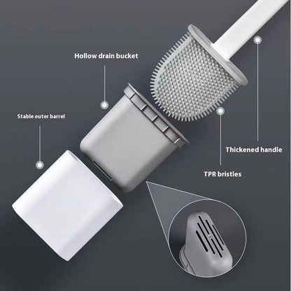 Plastic Silicone Toilet Brush Household Multifunctional - Pacisia