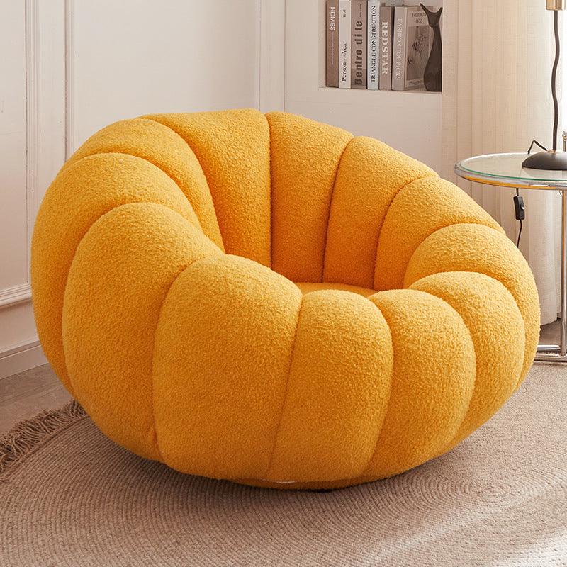 Pumpkin Lazy Tatami Balcony Casual Single Sofa Chair - Pacisia
