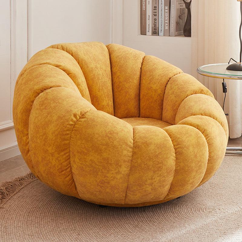 Pumpkin Lazy Tatami Balcony Casual Single Sofa Chair - Pacisia