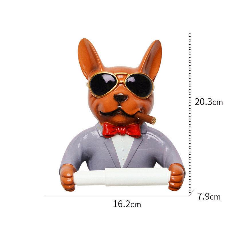 Punch-Free Bathroom Toilet Paper Kitchen Cute Wall-Mounted Roll Paper Tube - Pacisia
