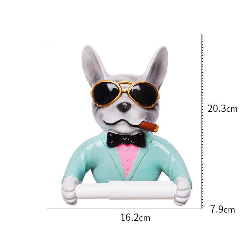 Punch-Free Bathroom Toilet Paper Kitchen Cute Wall-Mounted Roll Paper Tube - Pacisia