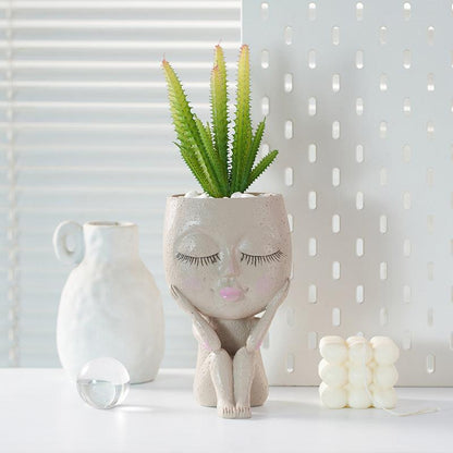 Resin Vase Girl Kiss Decorations - Pacisia