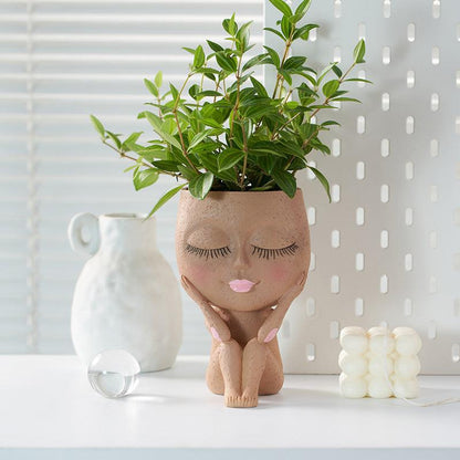 Resin Vase Girl Kiss Decorations - Pacisia