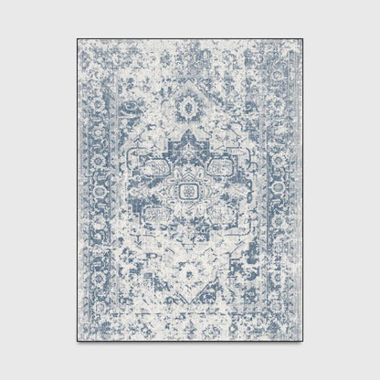 Retro Blue Living Room Bedroom Kitchen Bedside Carpet - Pacisia