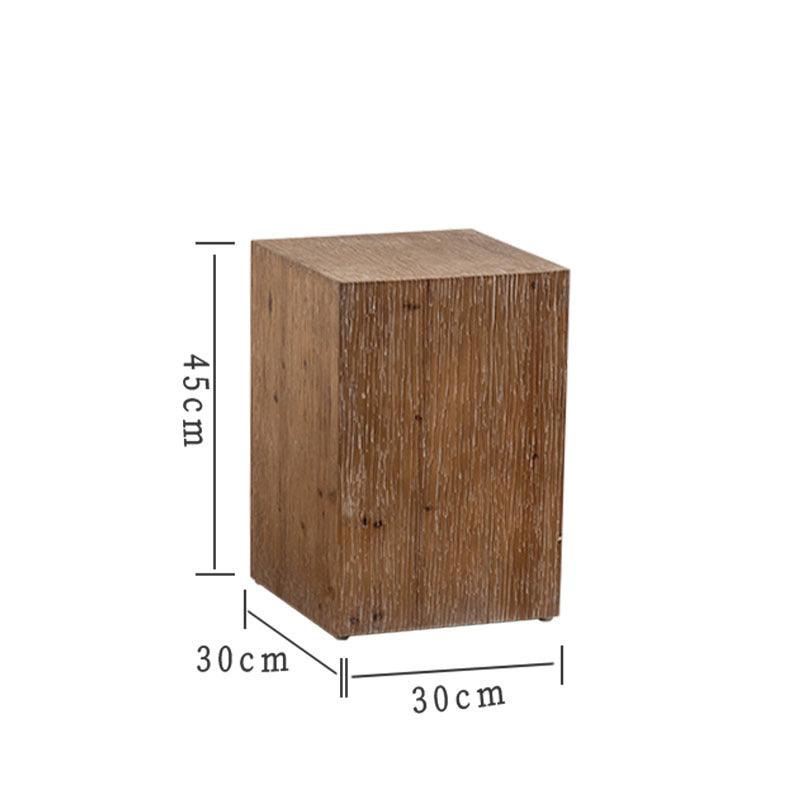 Retro Living Room Sofa Corner Several Solid Wood Small Square Table - Pacisia